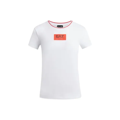 EMPORIO ARMANI EA7 Белые Женские Футболки