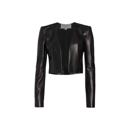 Michael Kors Черные Женские Кожаные Куртки