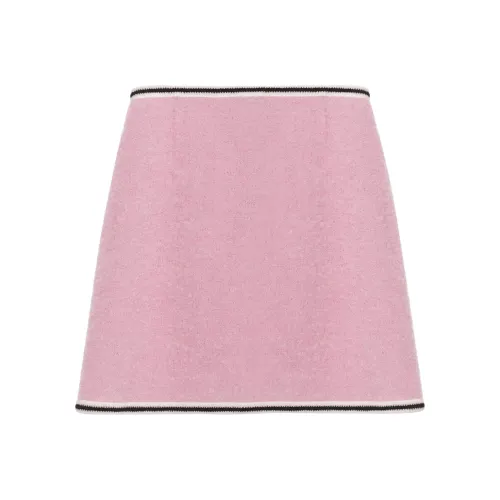 MIU MIU Розовые Женские Повседневные Короткие Юбки