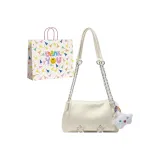 Белый + сумка для покупок + подвеска