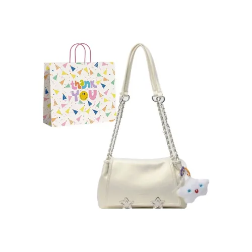 Three Ducklings ПУ (полиуретан) Сумка через плечо Женская Белая Серебряная Черная Розовая