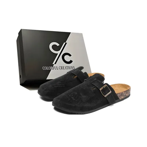 Colorful Creations Пробковая подошва Шов Slip-resistant Abrasion-resistant Тихие Домашние тапочки Унисекс