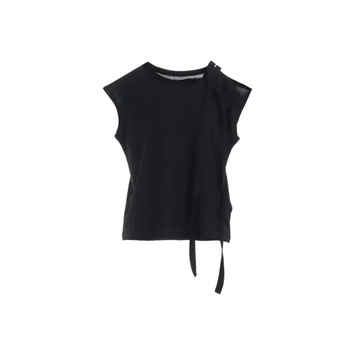 Yohji Yamamoto Черные Женские T-рубашки
