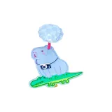 Капибара Весна Shake Заколка для волос 1 пара (синяя)