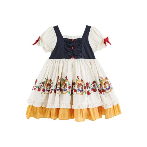 YOEHYAUL Платье SS25 Экрю Дети Возраст 3-7 лет