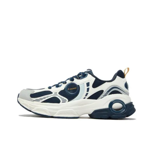 361° Амортизация и Дышащий Низкий Топ Casual Мужской Белый Синий