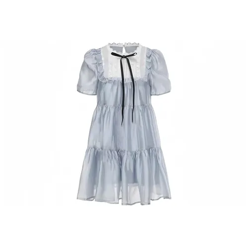 FINDSME GAGA Короткий рукав Платье Женское