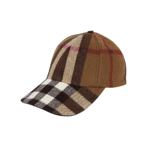 Burberry Шерсть Lambskin Кепки Унисекс Коричневый