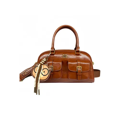 CREAM BEAR ПУ (полиуретан) Сумка Женская Коричневая