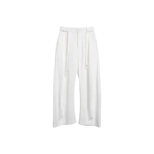 RAYSHOW Белый Мужской Повседневный Брюки