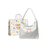 Перламутрово-белый & Розовый + сумка для покупок