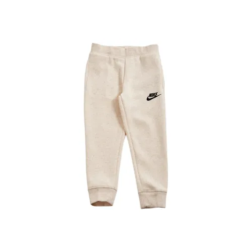 Детские 3-7 лет Nike Вязаные Тренировочные Штаны Кремовые