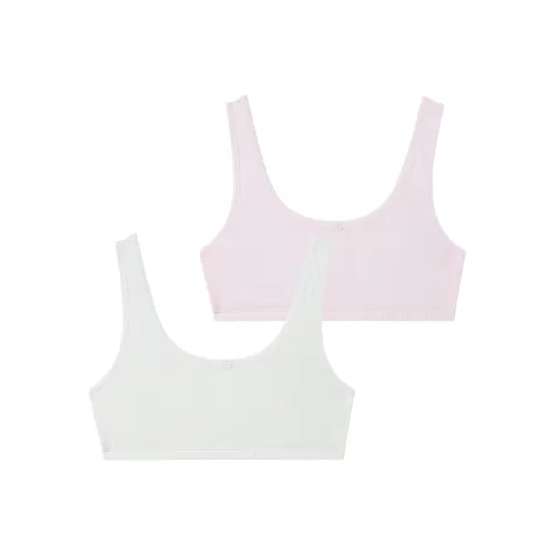 Montagut Однотонный Тонкий Бюстгальтер Подростки 2 упаковки