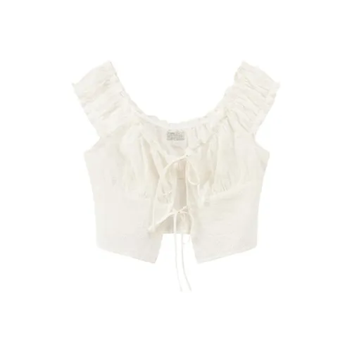 CHUU Белые Женские Шифоновые Рубашки