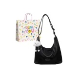 Чёрный + сумка для покупок + подвеска