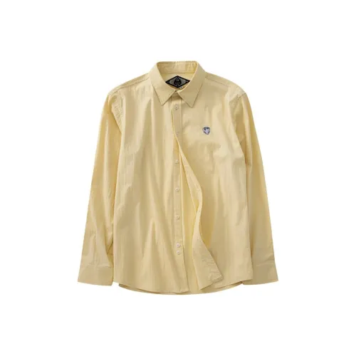 SOARIN YUPPIE Твердый Желтый Мужские Рубашки
