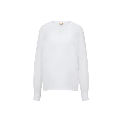 HUGO BOSS Белый Женские Свитшоты