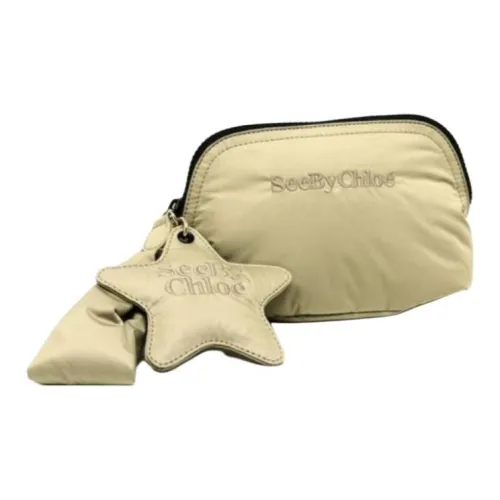 See By Chloe Переработанный полиэстер клатч женский терракотовый зеленый