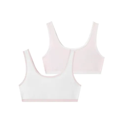 Montagut Однотонный Тонкий Бюстгальтер Подростки 2 упаковки