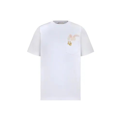 DIOR Белая Мужская T-Рубашка