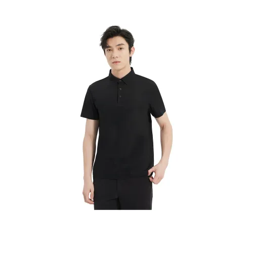 LESS IS MORE Поло Мужское Черное