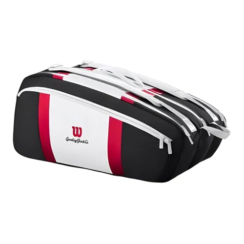 Wilson Outdoor Gym Bag Standard Unisex Black White Red Wilson Outdoor Спортивный сумка Стандартная Унисекс Черный Белый Красный