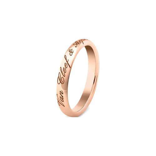 Van Cleef Arpels 18K Розовое золото Металлические кольца унисекс Розовое золото