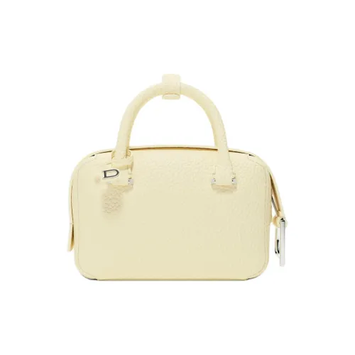 Delvau Cool Bo Коровья кожа Одно плечо Сумка Женская Ванильный