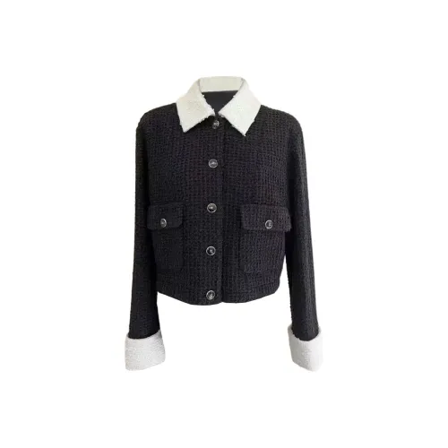 CHANEL 25P Весна Лето Предварительный просмотр Коллекция Куртки Пальто Женские Черный