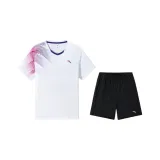 Комплект одежды (Чисто белый топ + основной черный низ)