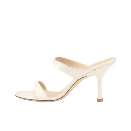 Stuart Weitzman SW Nudist Слипоны 8,5 см Женские Кремово-белый