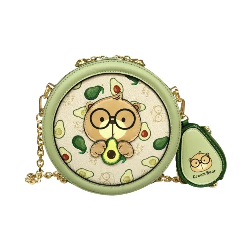 CREAM BEAR PVC Сумка через плечо Стандартная Женская Зеленая