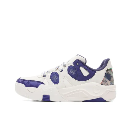 PEAK State Pole Устойчивые к истиранию Низкие Кроссовки для скейтбординга Мужские Белые и Синие