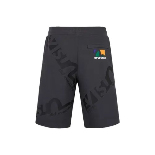 EVISU Короткие Спортивные Штаны Мужские Угольный Серый