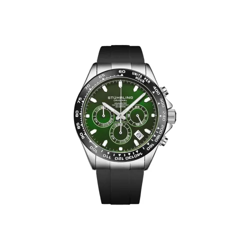 STUHRLING Кварцевый механизм Мужские часы 42 мм Зеленый