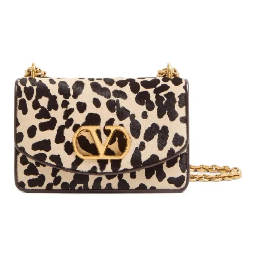 Valentino Телячья кожа Сумка через плечо Маленькая сумка на плечо Женская Коричневая