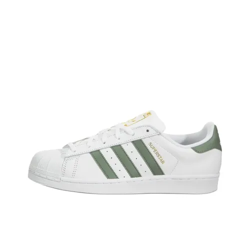 Adidas Originals Superstar J Low Топ Детский Скейтбординг Белый Подростки
