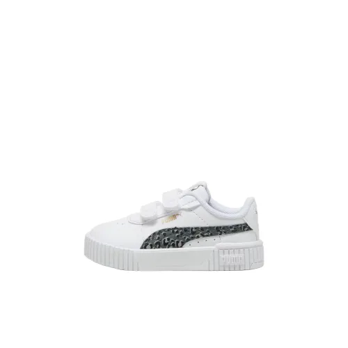 PUMA Carina 2,0 Animal Update Низкий Топ Обувь для малышей Белый Infant And Toddler