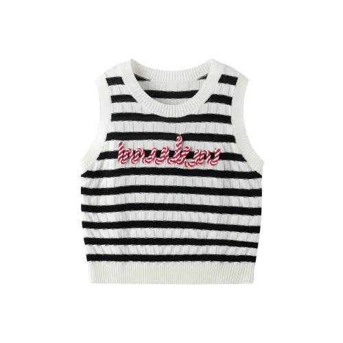 MUCMUKN Черно-белые полосы Школьный возраст Жилет/Слинг