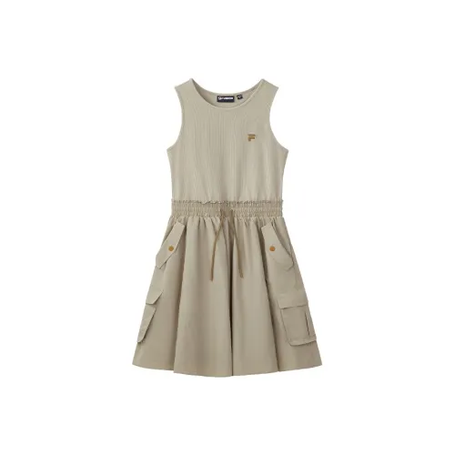 FILA FUSION Жизнь Без рукавов Платье Женские Масло Картины Хаки DK