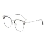 Прозрачно-серый, серебряная оправа [31007-C2]