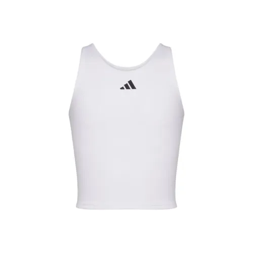 Adidas Без рукавов Танк Топ Бюстгальтер Майка Белый Подростки