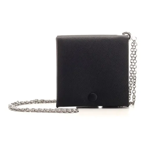 Maison Margiela Держатель для карт из телячьей кожи Мужской Черный