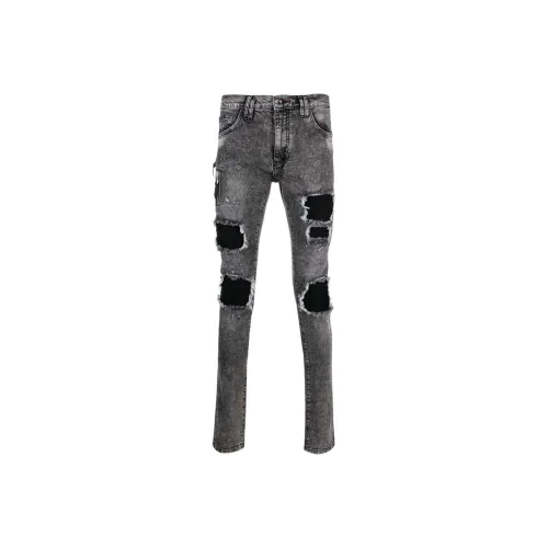 PHILIPP PLEIN Темно-серый Мужские Джинсы