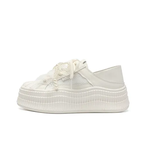 ZHR Низкий Топ Casual Женский Бежевый