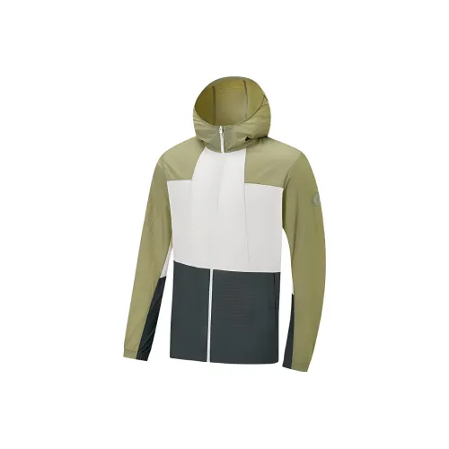 XTEP Тренчкот Мужской Песочный Горохово-зеленый Яркий Лунно-белый Камень Яшмовый