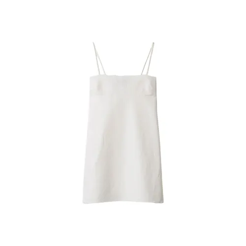 MIU MIU SS25 Slip Платье Женское Цвет Слоновая кость