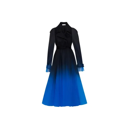 Oscar De La Renta SS24 Тренчкот Женские Синий