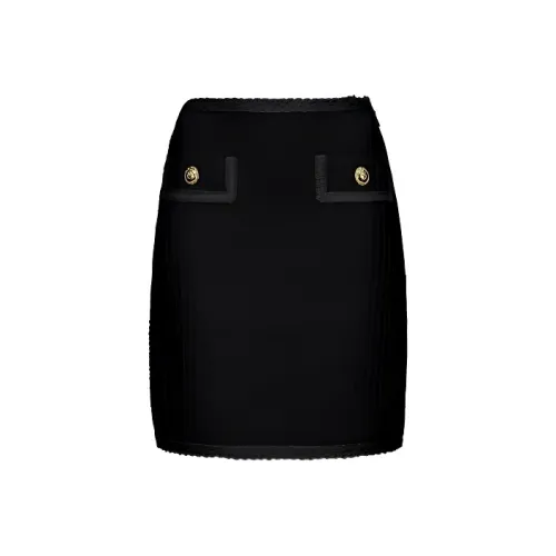 PINKO SS23 Черная Женская Повседневная Короткая Юбка