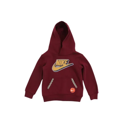 Свитшот Nike бордовый для малышей и детей дошкольного возраста